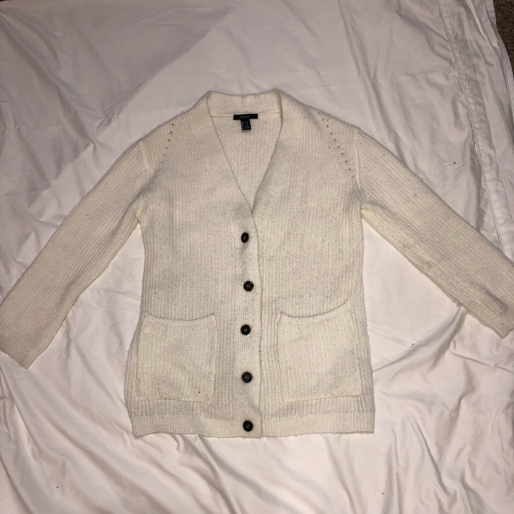 Cozy off-white sweater from forever 21